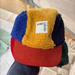 Bobo Choses Red and Blue Cozy Hat